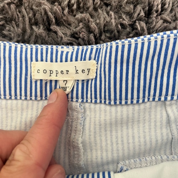 Copper Key girls cotton striped shorts 7 - Picture 3 of 5